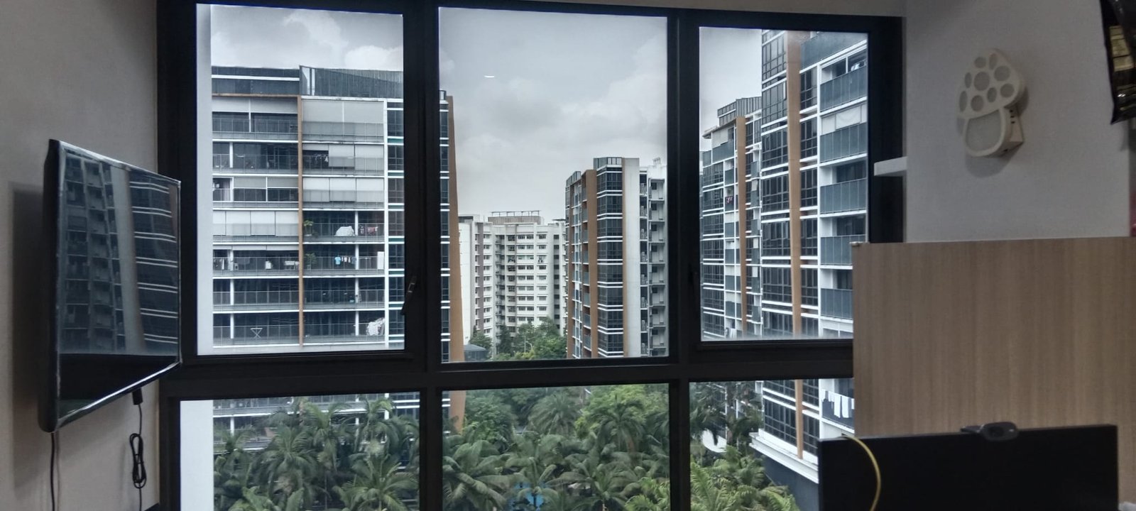 Sunolite window film installed, HDB living room