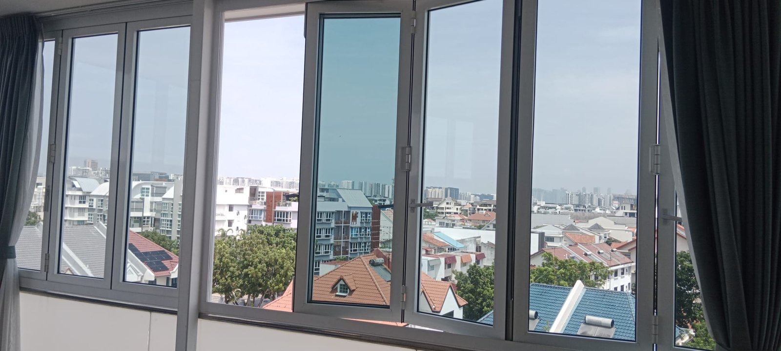 Sunolite window film installed, office space